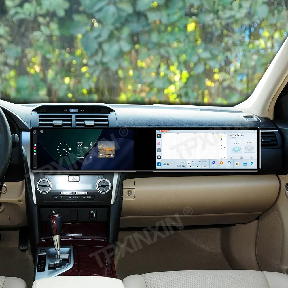 Android Auto Carplay For Toyota Camry 2012-2015 Car Radio 24.6" Touch Dual Screen GPS Navi Stereo Multimedia Player Headunit DSP
Android Auto Carplay For Toyota Camry 2012-2015 Car Radio 24.6" Touch Dual Screen GPS Navi Stereo Multimedia Player Headunit DSP