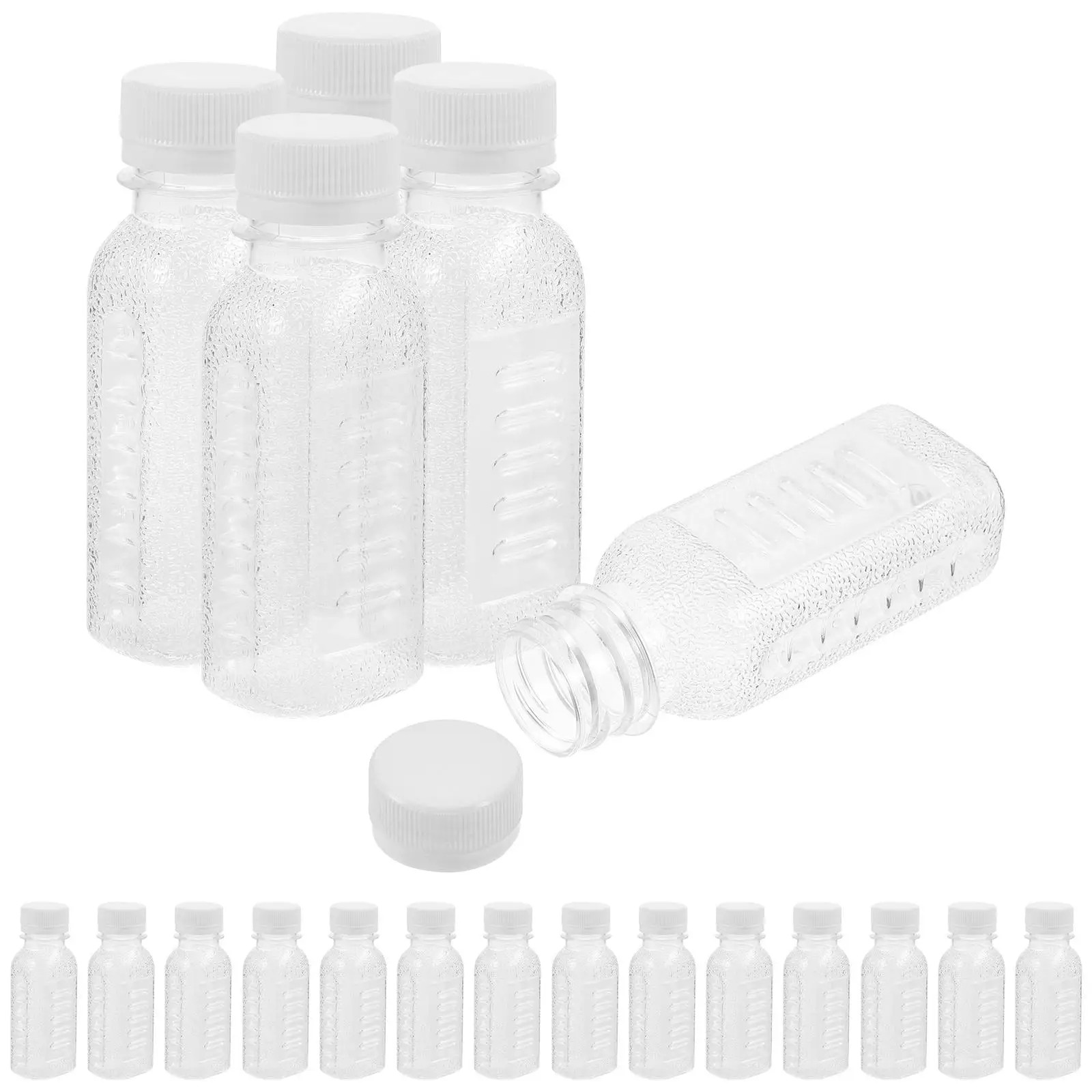 30pcs 100ml Frosted Milk Bottles Clear Containers Reusable Plastic Drink Accessories Household Empty Bottles Travel Juice Vials
30pcs 100ml Frosted Milk Bottles Clear Containers Reusable Plastic Drink Accessories Household Empty Bottles Travel Juice Vials