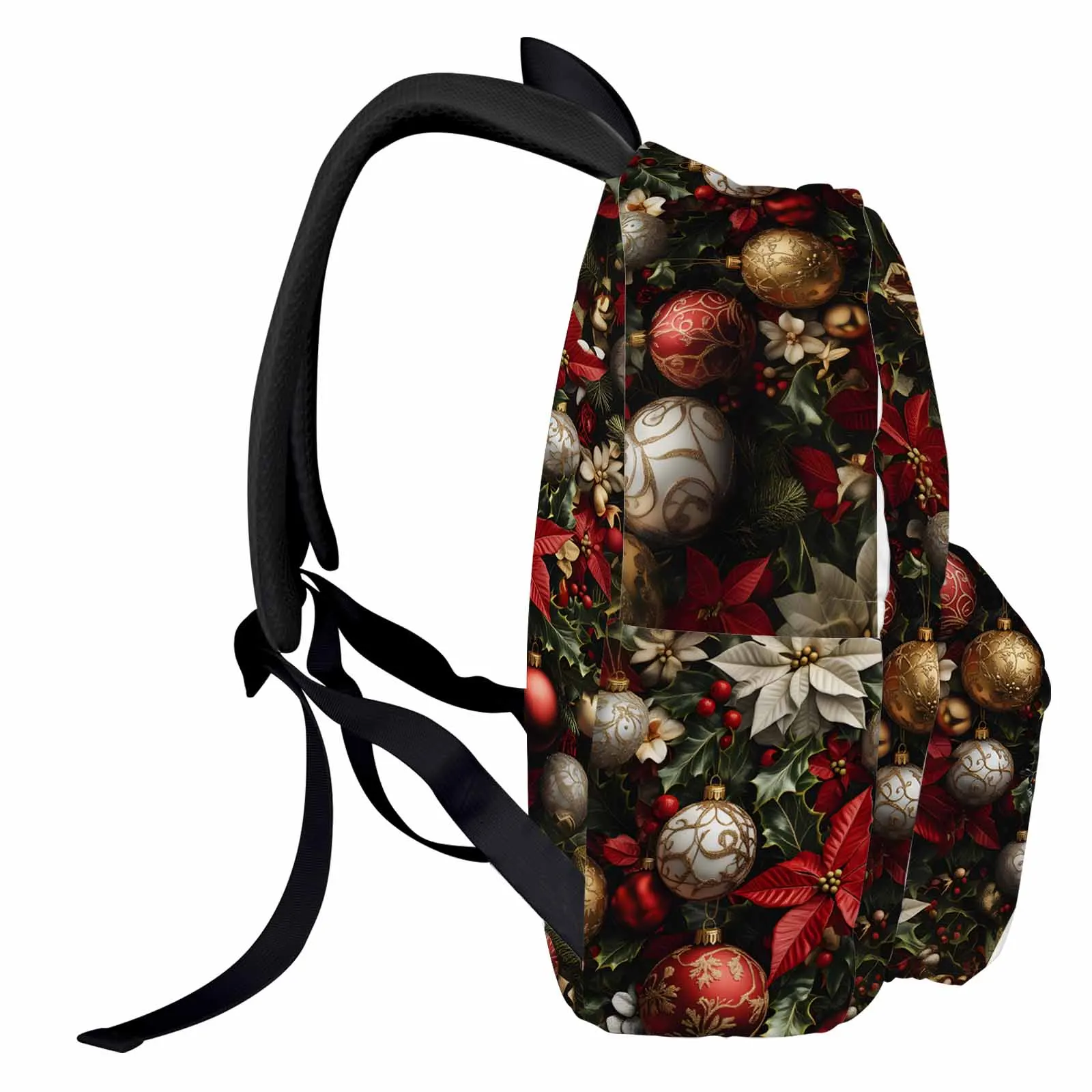 Winter Poinsettia Holly Backpack Teenagers Student School Bags Laptop Custom Backpack for Men Women Travel Bag
Winter Poinsettia Holly Backpack Teenagers Student School Bags Laptop Custom Backpack for Men Women Travel Bag