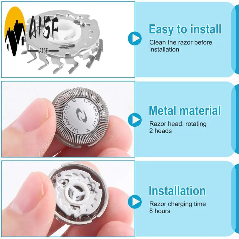 A15F-4Pcs Replacement Shaver Head Blade Cutters For Norelco HQ3 HQ30/HQ32/HQ36/HQ300, Silver
A15F-4Pcs Replacement Shaver Head Blade Cutters For Norelco HQ3 HQ30/HQ32/HQ36/HQ300, Silver