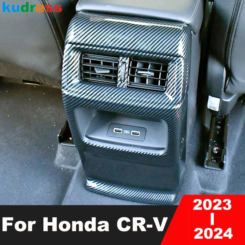 Car Armrest Box Rear Air Condition Vent Outlet Cover Trim For Honda CRV CR-V 2023 2024 Carbon Fiber Interior Molding Accessories
Car Armrest Box Rear Air Condition Vent Outlet Cover Trim For Honda CRV CR-V 2023 2024 Carbon Fiber Interior Molding Accessories
