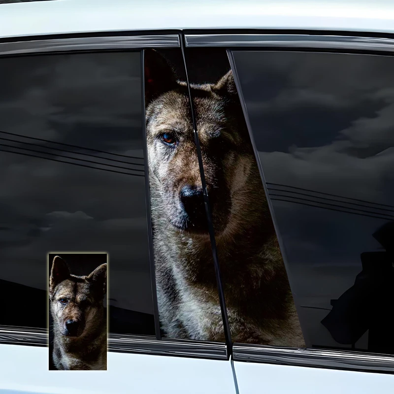 2pcs Animal Wolf Car Sticker Car B-Post Sticker Waterproof Car Door Post DIY Decorative Sticker Covering Scratch Sticker
2pcs Animal Wolf Car Sticker Car B-Post Sticker Waterproof Car Door Post DIY Decorative Sticker Covering Scratch Sticker