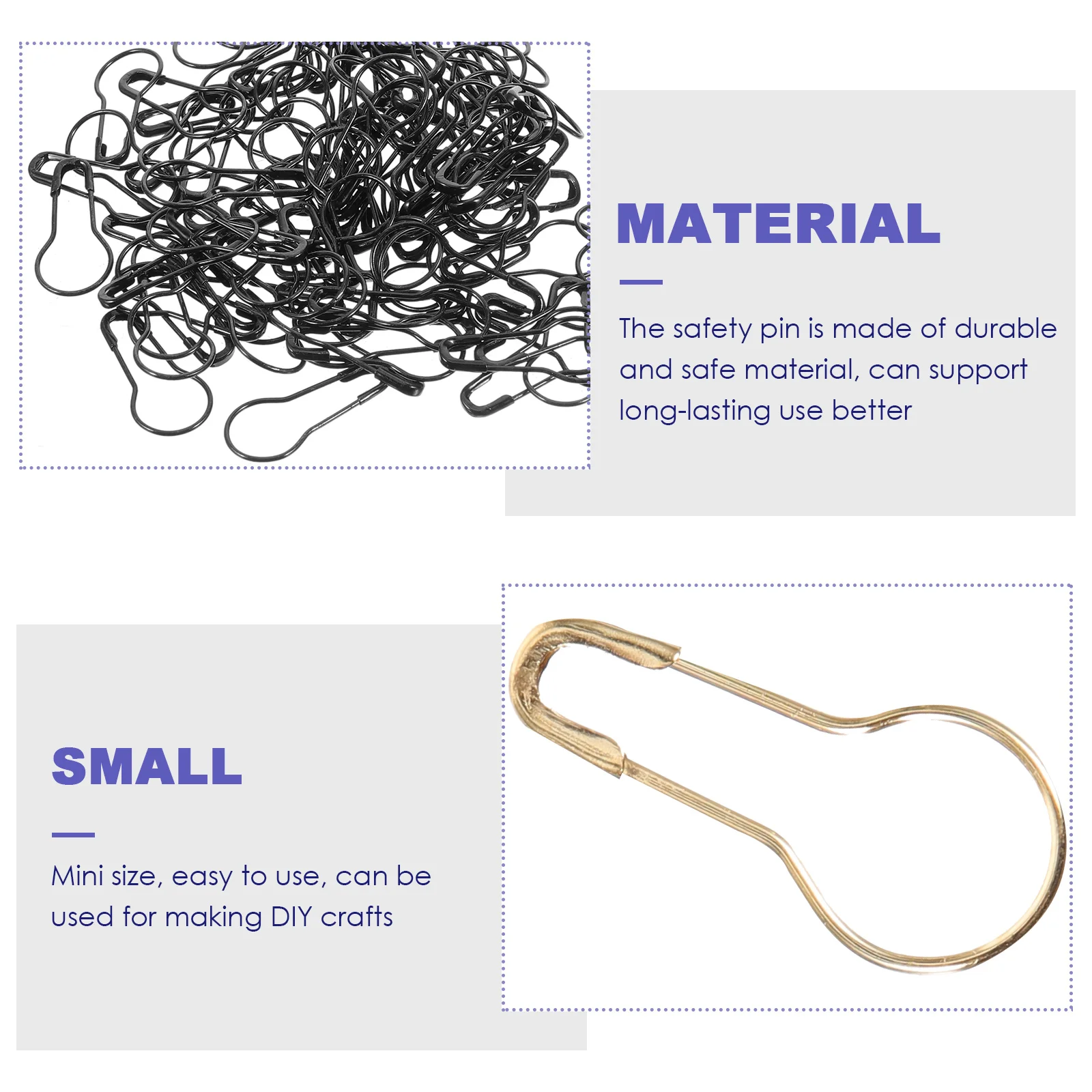 400 Pcs Metal Safety Pin Small Multi use Smooth Surface DIY Crafts Quilting Crochet Decorations Clothes Label Hanging
400 Pcs Metal Safety Pin Small Multi use Smooth Surface DIY Crafts Quilting Crochet Decorations Clothes Label Hanging