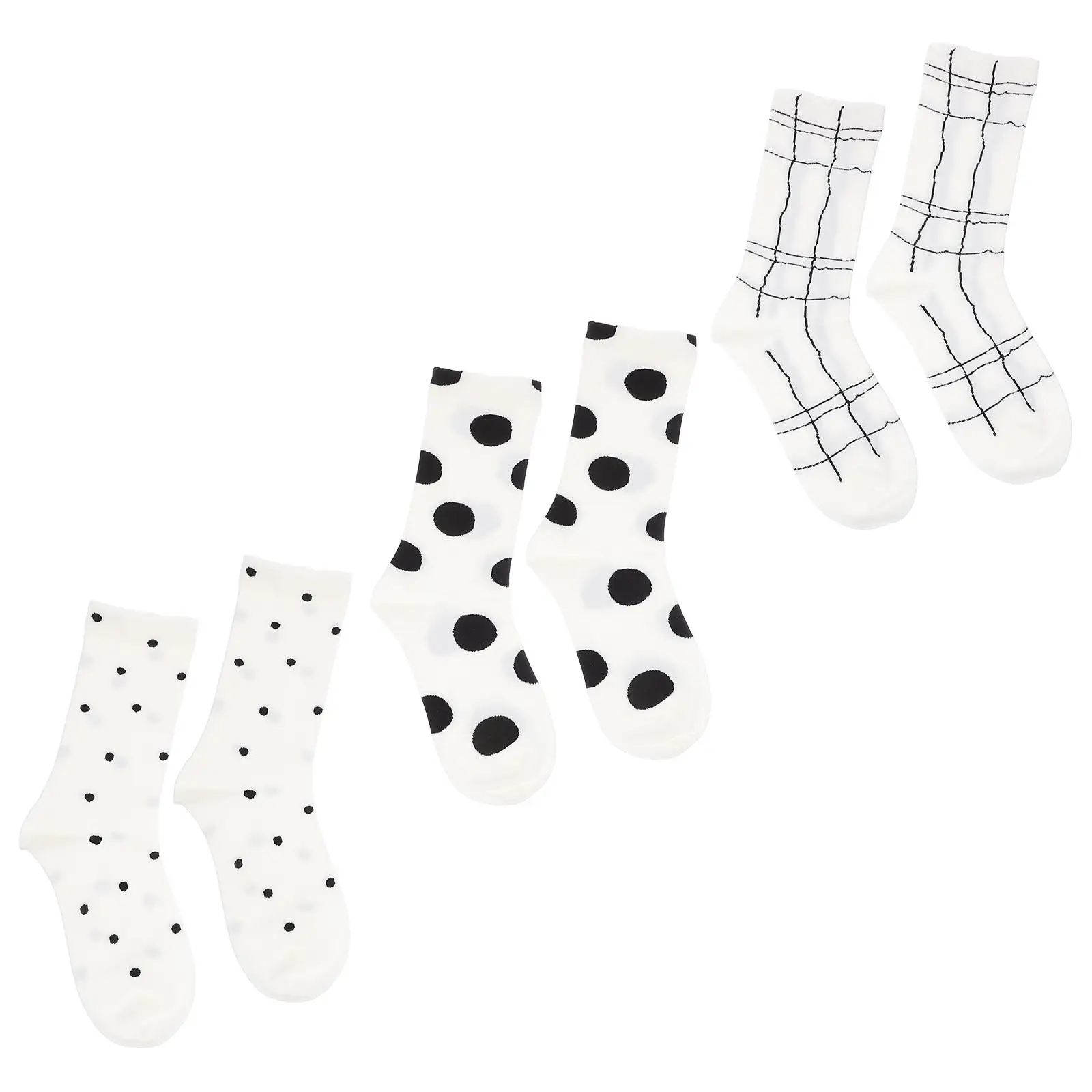 3 Pairs Midcalf Socks Women Black White Crew Design Breathable Combed Cotton Casual Office Durability Elasticity Wear
3 Pairs Midcalf Socks Women Black White Crew Design Breathable Combed Cotton Casual Office Durability Elasticity Wear