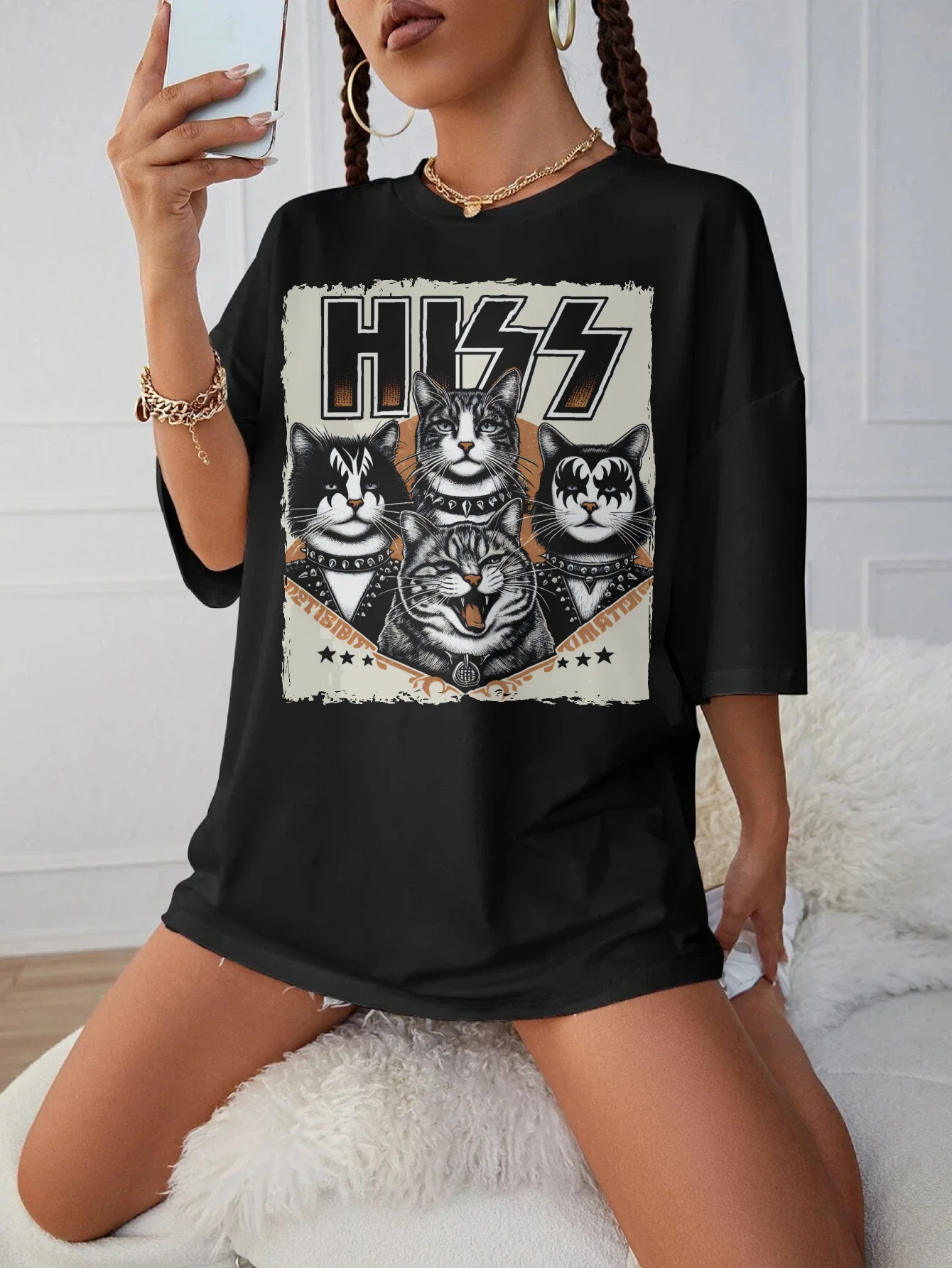 Женский зимний топ для беременных Hiss Funny Cat, черный, с круглым вырезом, свободная посадка, удобная одежда для поздней беременности
Женский зимний топ для беременных Hiss Funny Cat, черный, с круглым вырезом, свободная посадка, удобная одежда для поздней беременности