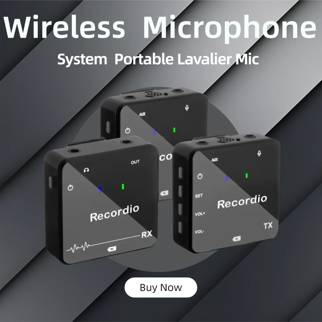 GAW-820 Recordio Wireless Microphone System Portable Lavalier Mic For Podcast Interview Vlogging 
GAW-820 Recordio Wireless Microphone System Portable Lavalier Mic For Podcast Interview Vlogging