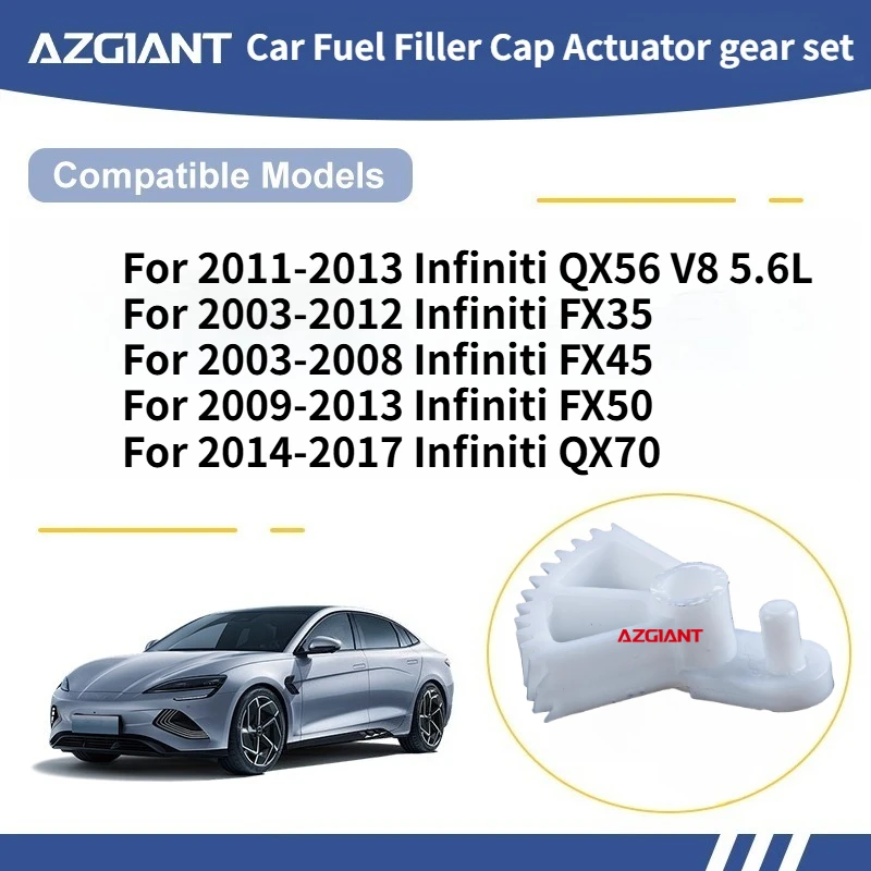 For 2011-2013 Infiniti QX56 V8 5.6L/FX35 2003-2012/FX45 2003-2008 Car Fuel Filler Cap Actuator gear set New replacement parts
For 2011-2013 Infiniti QX56 V8 5.6L/FX35 2003-2012/FX45 2003-2008 Car Fuel Filler Cap Actuator gear set New replacement parts