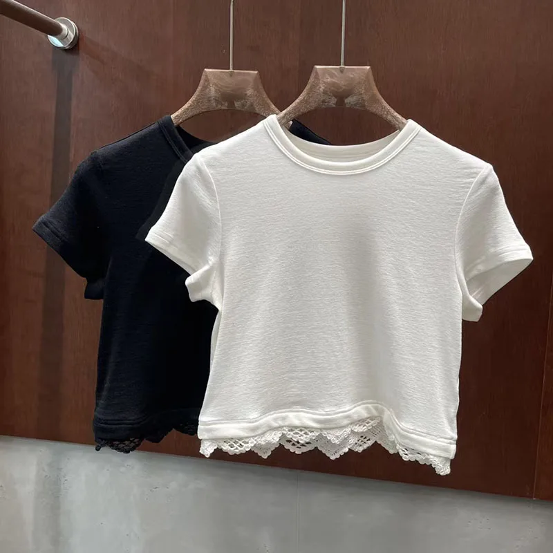 Women's Crew-Neck Short-Sleeve T-Shirt, Slim-Fit Versatile Cropped Top, High-Quality Pullover, 2026, New Arrival, Y2K
Women's Crew-Neck Short-Sleeve T-Shirt, Slim-Fit Versatile Cropped Top, High-Quality Pullover, 2026, New Arrival, Y2K