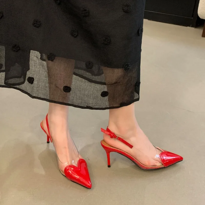 Women's Shoes Sweet Style Pointed Tip High Heeled Sandals for Woman Exquisite French Casual Shoes Designer Shoes Sandalias Mujer
Women's Shoes Sweet Style Pointed Tip High Heeled Sandals for Woman Exquisite French Casual Shoes Designer Shoes Sandalias Mujer