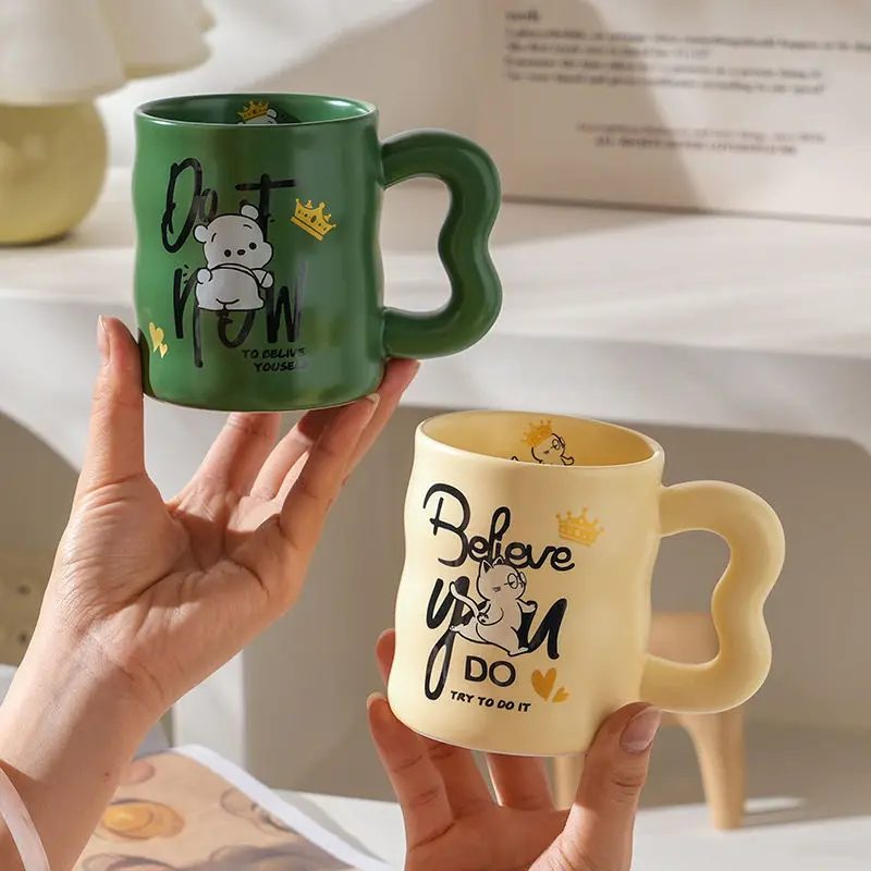 Green Mug 350ml Cute Pet Glasses Cat Girl Ceramic Cup Spoon with Cat Claws Home Office Coffee Milk Water Cup Drinkware
Green Mug 350ml Cute Pet Glasses Cat Girl Ceramic Cup Spoon with Cat Claws Home Office Coffee Milk Water Cup Drinkware