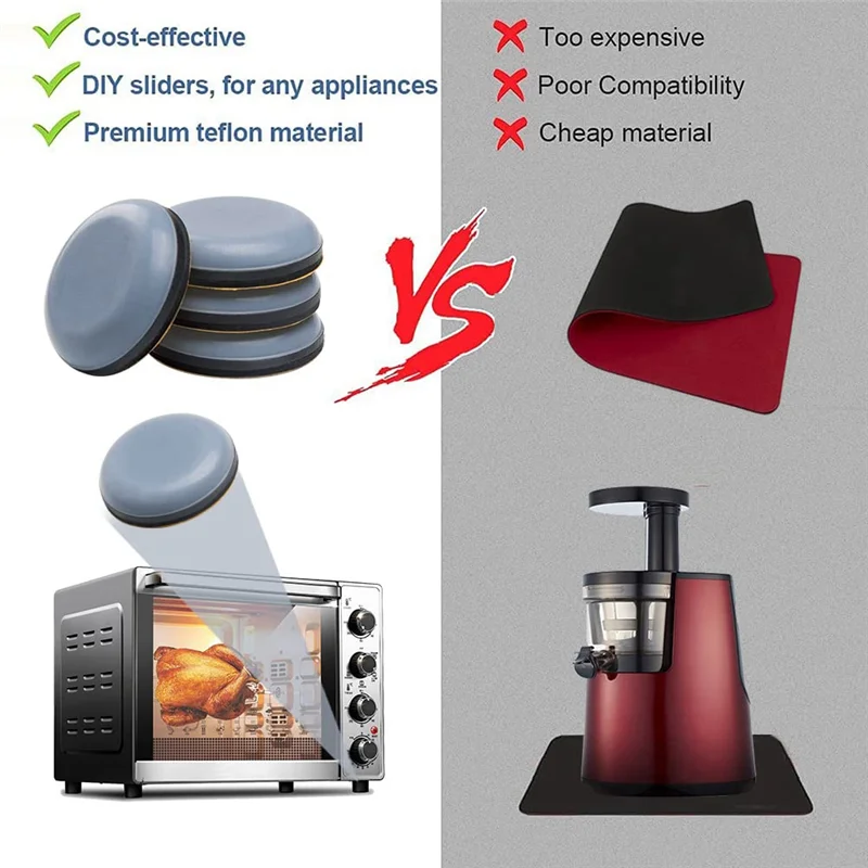【Popular】48Pcs Kitchen Appliance Sliders For Counter, Adhesive Caddy Sliding Tray Compatible With Most Coffee Makers, Air Fryers
【Popular】48Pcs Kitchen Appliance Sliders For Counter, Adhesive Caddy Sliding Tray Compatible With Most Coffee Makers, Air Fryers