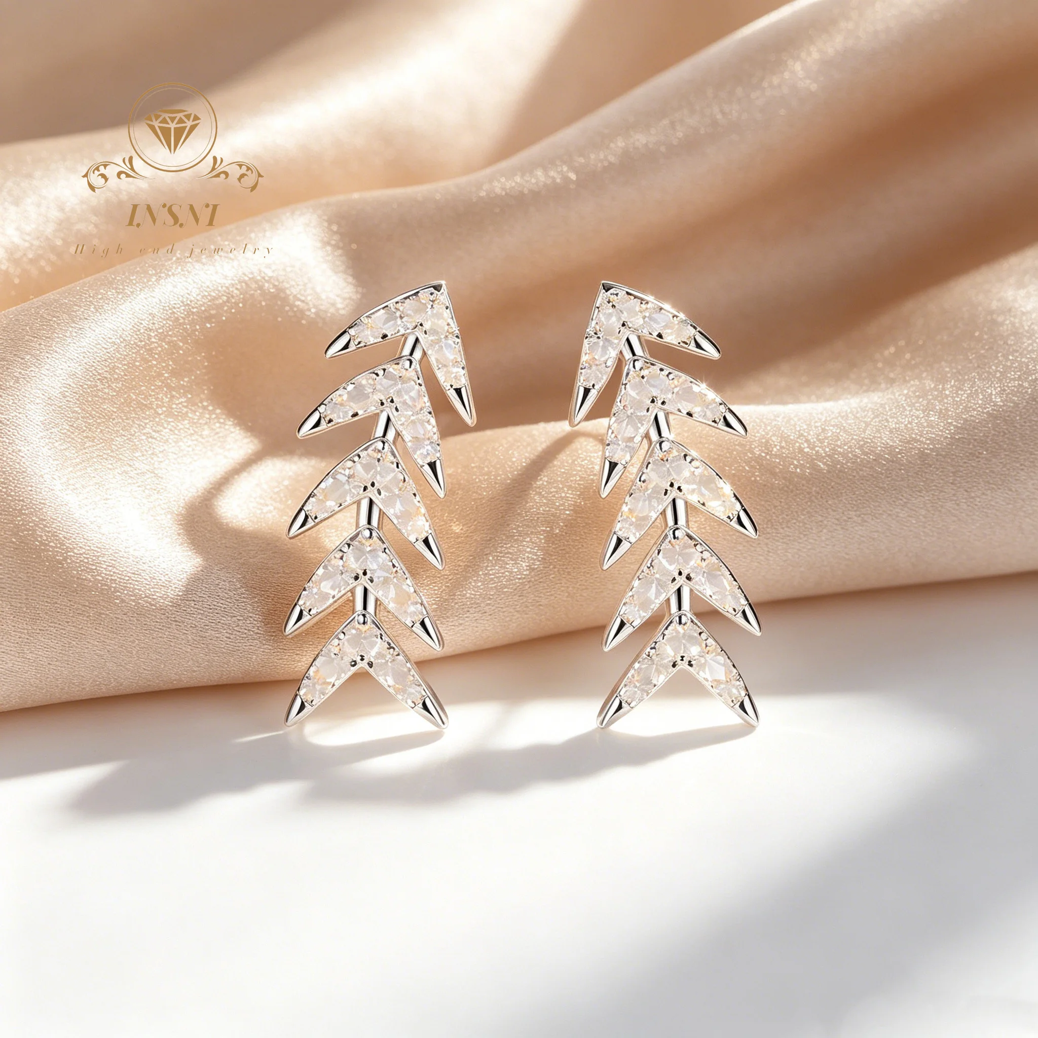 S925 Sterling Silver Stud Earrings Fringed Arrow Fishing Bone Premium Earrings Body Moissanite Affordable Light Luxury Jewelry
S925 Sterling Silver Stud Earrings Fringed Arrow Fishing Bone Premium Earrings Body Moissanite Affordable Light Luxury Jewelry