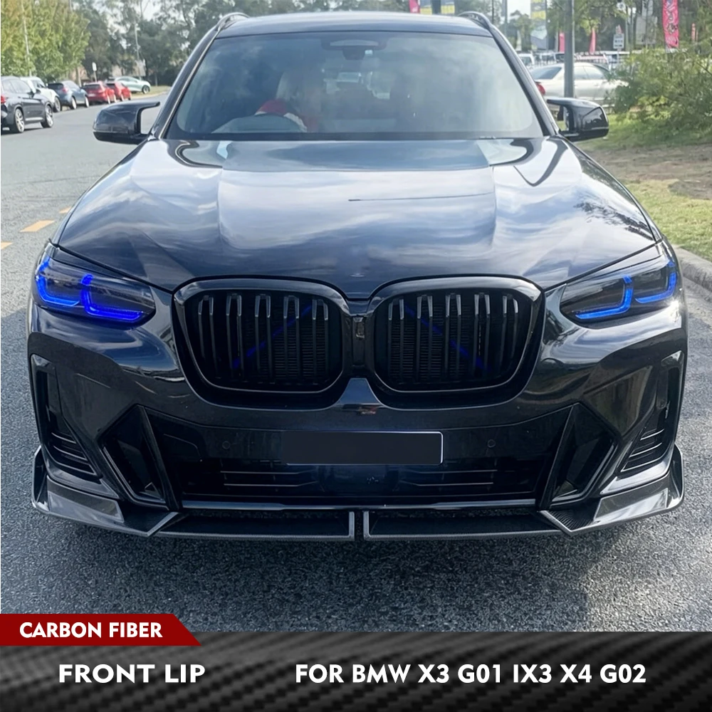For BMW X3 G01 IX3 X4 G02 2022-2024 Carbon Fiber Car Front Bumper Lip Spoiler Front Lip Apron Guard Racing Body Kits Splitters
For BMW X3 G01 IX3 X4 G02 2022-2024 Carbon Fiber Car Front Bumper Lip Spoiler Front Lip Apron Guard Racing Body Kits Splitters