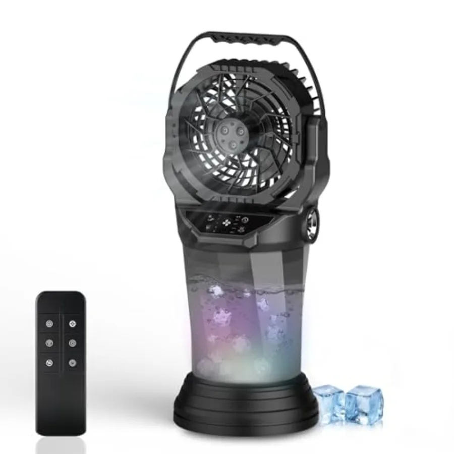 2026 New Portable Misting Fan, 25000mAh Rechargeable Battery Operated Fan for Outside Patios, 60H Runtime Oscillating Mist Fan
2026 New Portable Misting Fan, 25000mAh Rechargeable Battery Operated Fan for Outside Patios, 60H Runtime Oscillating Mist Fan