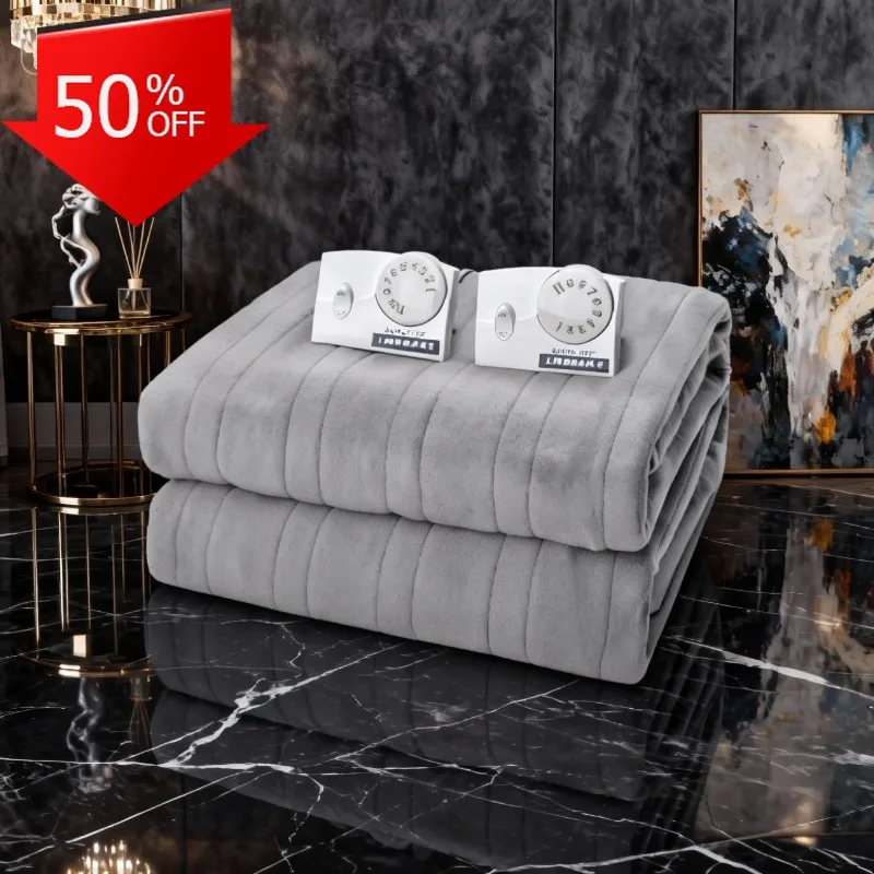 Dual Control Electric Heated Blanket Queen King Dual Zone Bed Pad Soft Plush Fast Heating Timer Remote Manta Para Cama Heizdecke
Dual Control Electric Heated Blanket Queen King Dual Zone Bed Pad Soft Plush Fast Heating Timer Remote Manta Para Cama Heizdecke