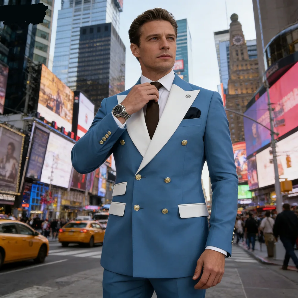 Men's Solid Color Slim Fit 2-Piece Wedding Tuxedo Formal Smoking Suit for Graduation Party Best Men's Groomsmen Attire
Men's Solid Color Slim Fit 2-Piece Wedding Tuxedo Formal Smoking Suit for Graduation Party Best Men's Groomsmen Attire