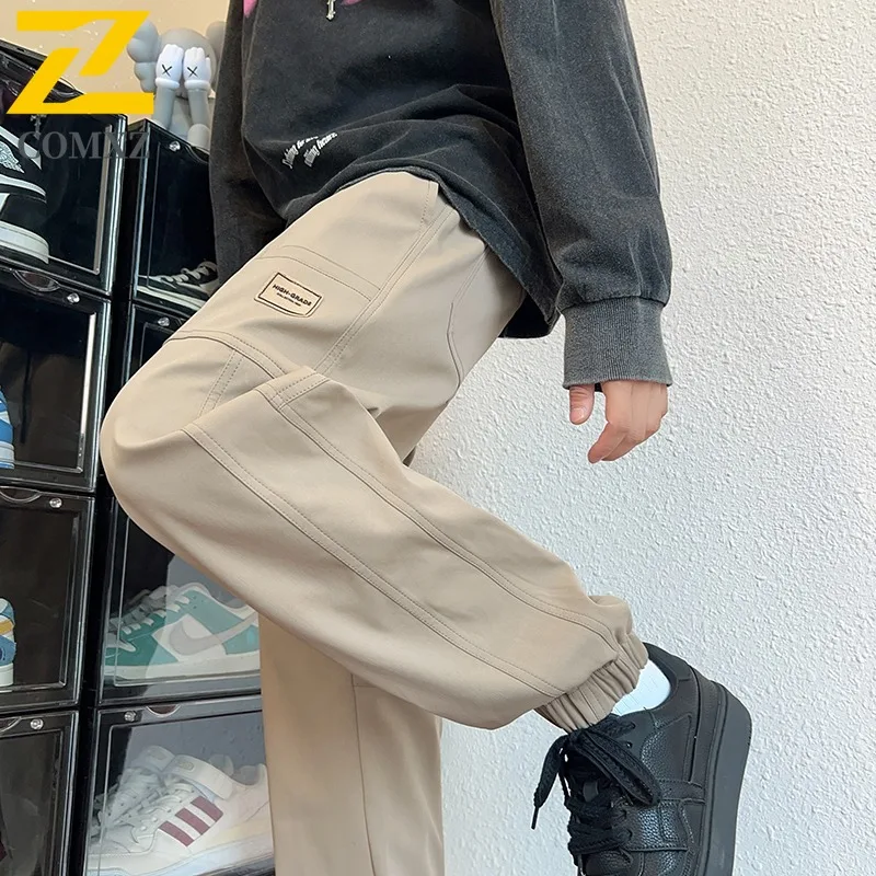 Men Cargo Jogger Pants Spring Autumn Loose Fit Casual Solid Color Work Pants Outdoor Streetwear Tactical Multi-Pocket Sweatpants
Men Cargo Jogger Pants Spring Autumn Loose Fit Casual Solid Color Work Pants Outdoor Streetwear Tactical Multi-Pocket Sweatpants