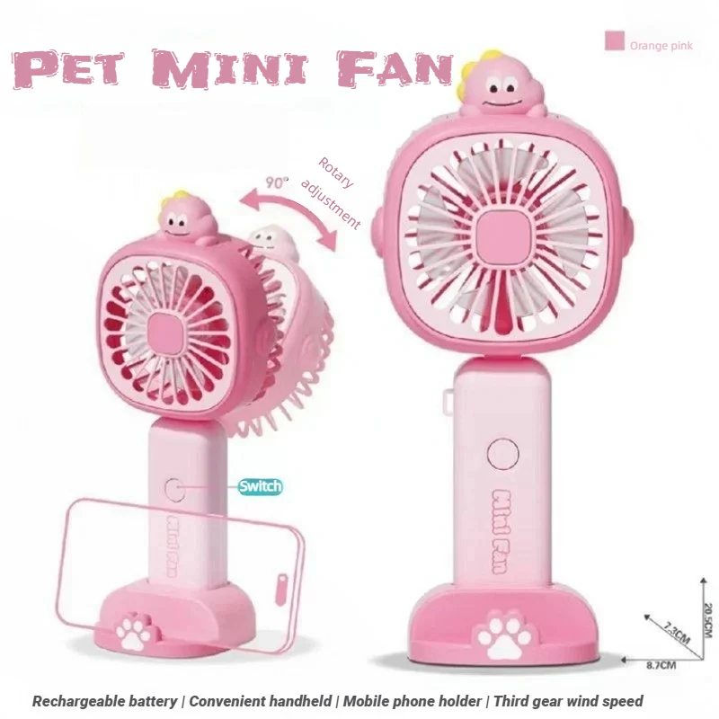 2025 New Pet-style USB Rechargeable Portable Mini Desk Fan, Silent, Compact and with Mobile Phone Stand Function
2025 New Pet-style USB Rechargeable Portable Mini Desk Fan, Silent, Compact and with Mobile Phone Stand Function