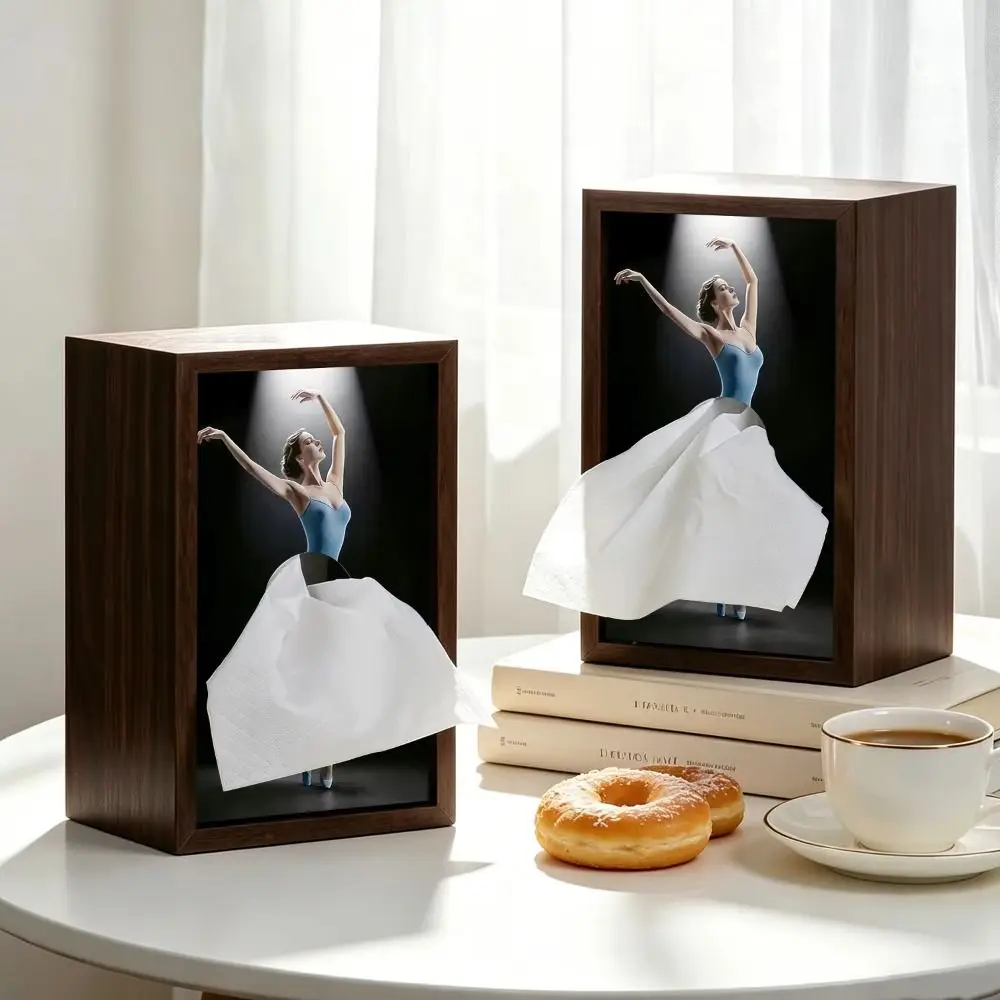 Wooden Desktop Ballet Tissue Box Elegant Design Luxury Art Wooden Tissue Box Soaring Skirt Ballerina Skirt Tissue Dispenser
Wooden Desktop Ballet Tissue Box Elegant Design Luxury Art Wooden Tissue Box Soaring Skirt Ballerina Skirt Tissue Dispenser