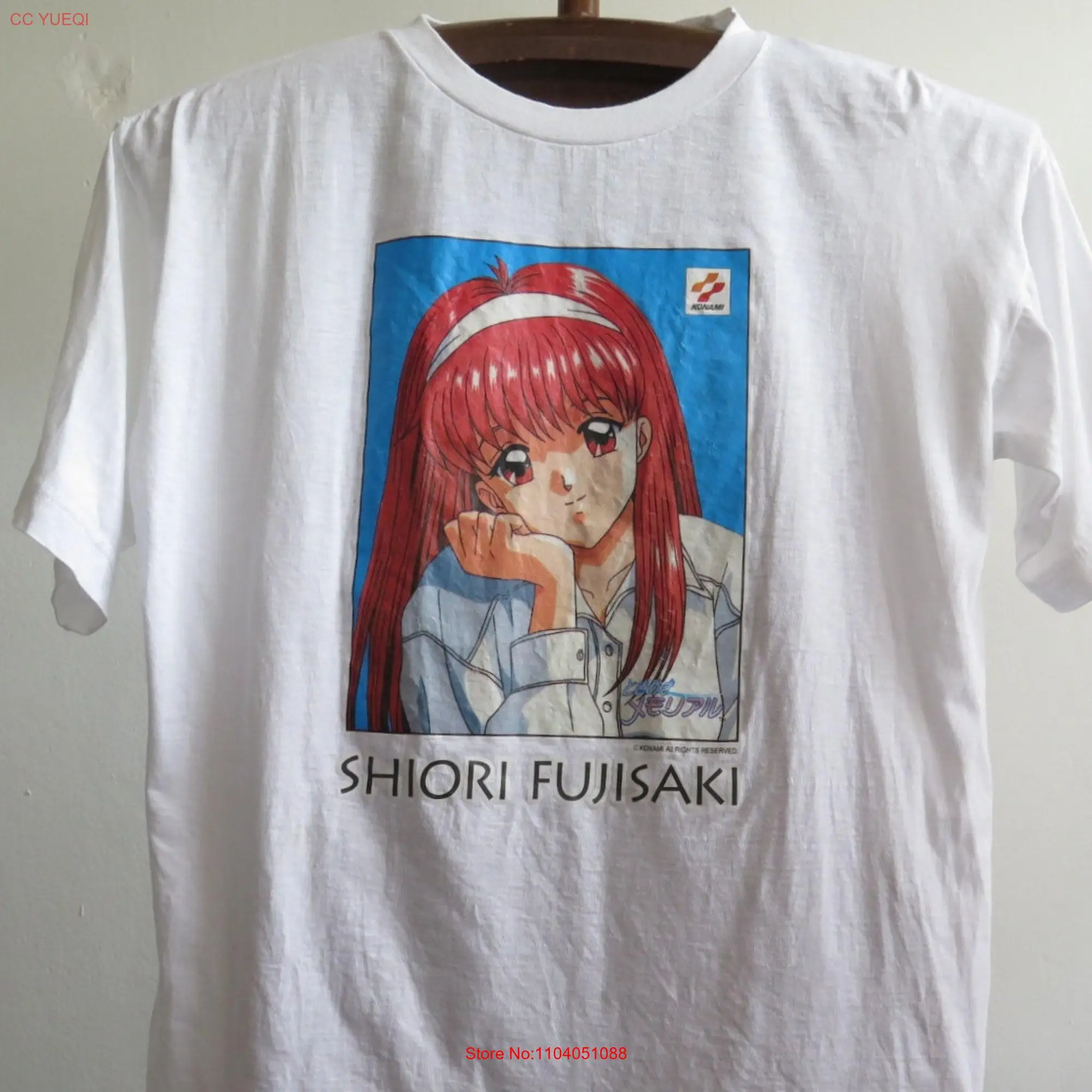 Винтажная памятная Футболка Tokimeki 90-х видеоигра Shiori Fujisaki Редкие промо Konami VDO утюгом принты
Винтажная памятная Футболка Tokimeki 90-х видеоигра Shiori Fujisaki Редкие промо Konami VDO утюгом принты