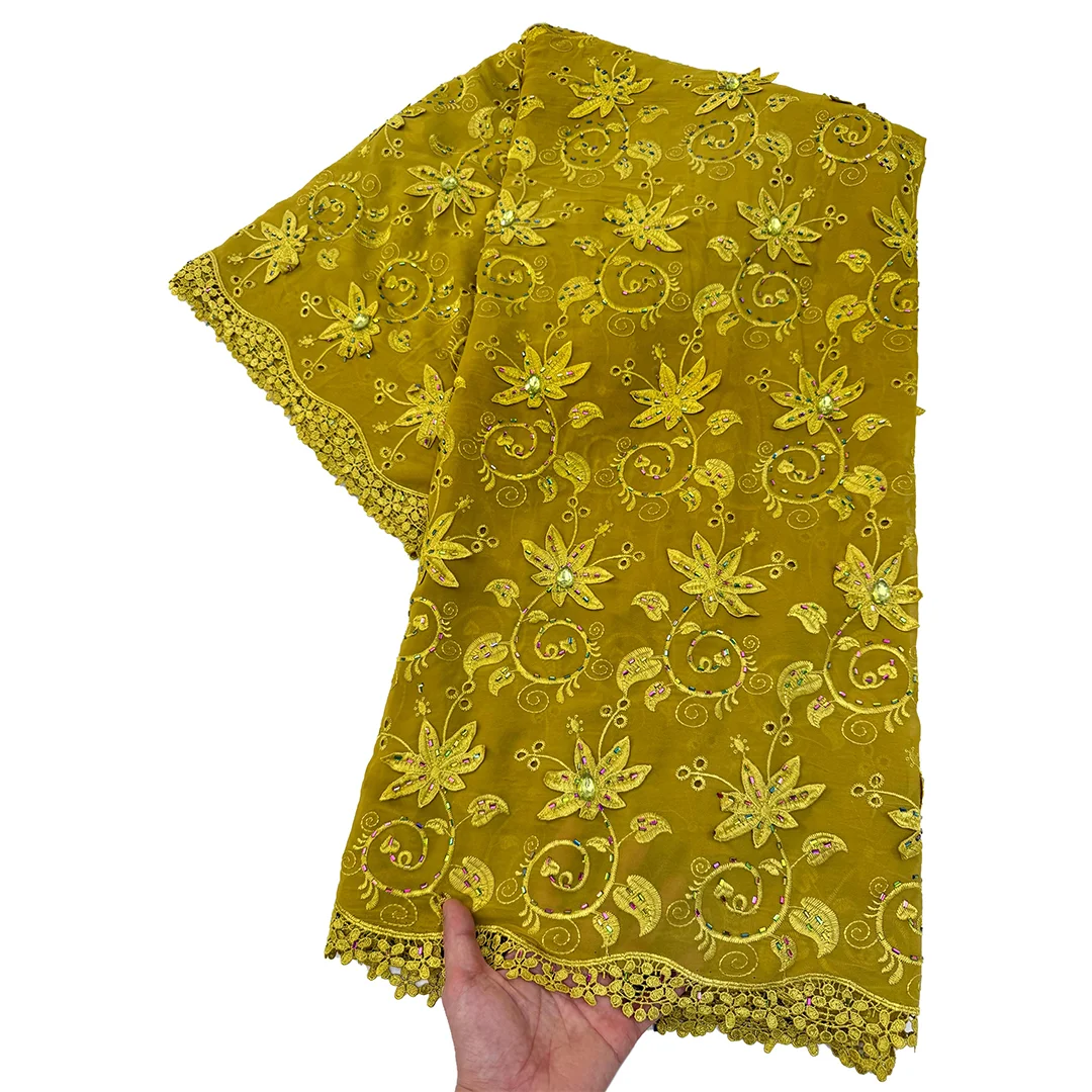Luxury African Guipure Cord Lace Fabric With Rhinestone 2026 High Quality Water Soluble Lace Nigerian Party Dress Sewing 5 Yards
Luxury African Guipure Cord Lace Fabric With Rhinestone 2026 High Quality Water Soluble Lace Nigerian Party Dress Sewing 5 Yards