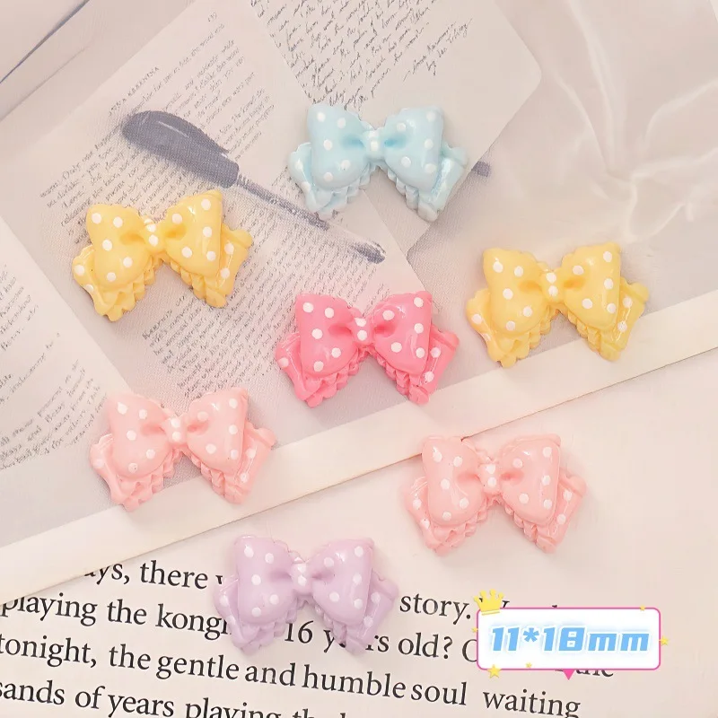 5Pcs Mini Polka Dot Bow DIY Cartoon Glossy Resin Accessories for Hair Clips Phone Cases Water Cups Headwear
5Pcs Mini Polka Dot Bow DIY Cartoon Glossy Resin Accessories for Hair Clips Phone Cases Water Cups Headwear