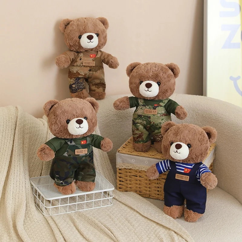 Kawaii 30cm Cartoon Brown Bear with Camouflage Uniform Plush Toy Cute Stuffed Animal Can Change Clothes for Girls Gifts Decor
Kawaii 30cm Cartoon Brown Bear with Camouflage Uniform Plush Toy Cute Stuffed Animal Can Change Clothes for Girls Gifts Decor