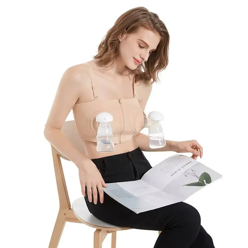 Wholesale Hands-Free Wireless Bra, Suitable For Pregnant And Postpartum Women, Front-Opening Solid Color Universal Nursing Bra
Wholesale Hands-Free Wireless Bra, Suitable For Pregnant And Postpartum Women, Front-Opening Solid Color Universal Nursing Bra