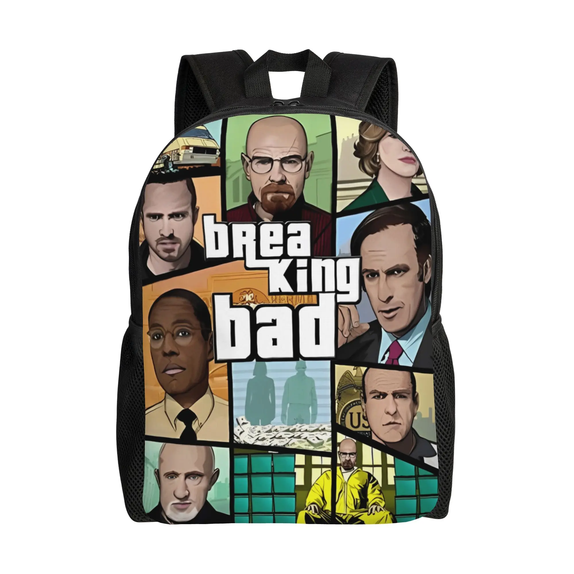 Heisenberg Breaking 90s TV Bad Teenage Backpack with Pocket Student Business Daypack for Men Women Laptop Computer Canvas Bags
Heisenberg Breaking 90s TV Bad Teenage Backpack with Pocket Student Business Daypack for Men Women Laptop Computer Canvas Bags