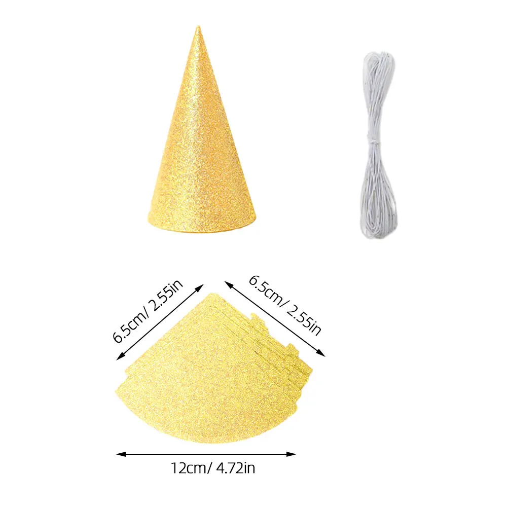 24Pcs Birthday Party Hats Glitter Design Portable Hat Props for Celebrations Birthday Party Cone Hats Portable Glitter Hat
24Pcs Birthday Party Hats Glitter Design Portable Hat Props for Celebrations Birthday Party Cone Hats Portable Glitter Hat