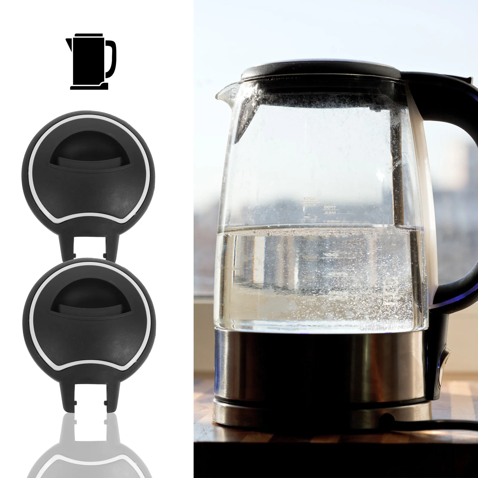 2pcs Electric Lid Replacement Water Kettle Cover Boiling Kettle Top Universal Fit For Kitchen Appliances 
2pcs Electric Lid Replacement Water Kettle Cover Boiling Kettle Top Universal Fit For Kitchen Appliances