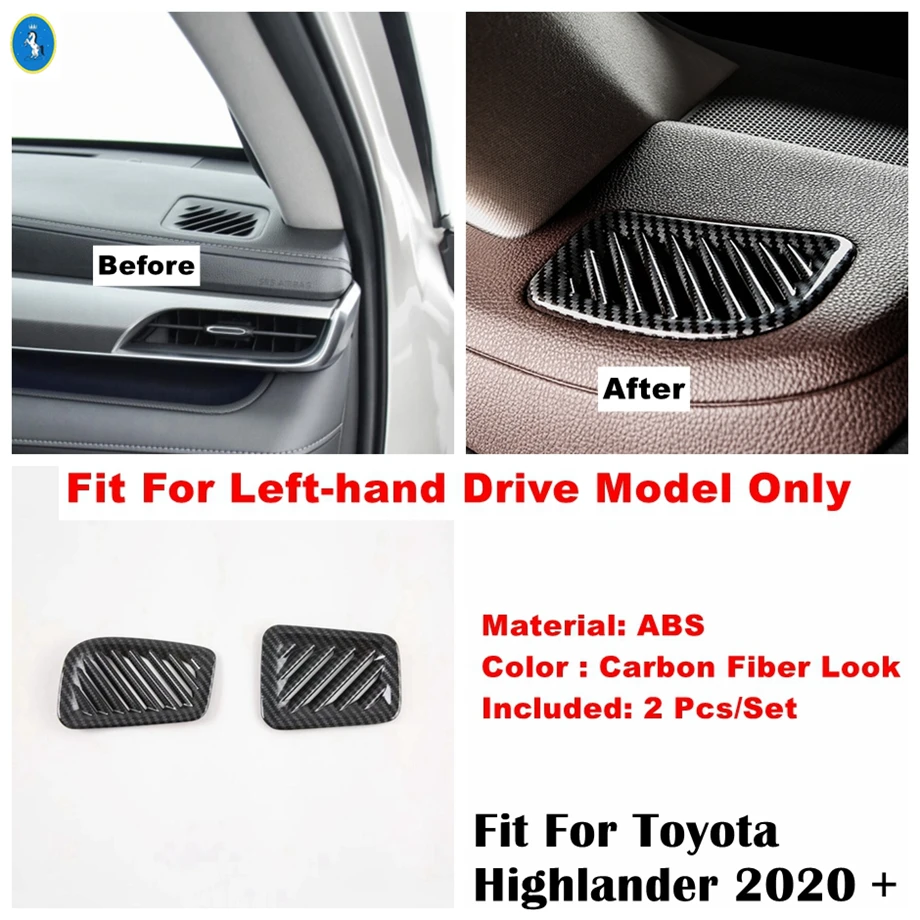 Auto AC Air Outlet Conditioning Cover Vent Decoration Trim Fit For Toyota Highlander 2020 - 2024 Carbon Fiber Look Accessories
Auto AC Air Outlet Conditioning Cover Vent Decoration Trim Fit For Toyota Highlander 2020 - 2024 Carbon Fiber Look Accessories
