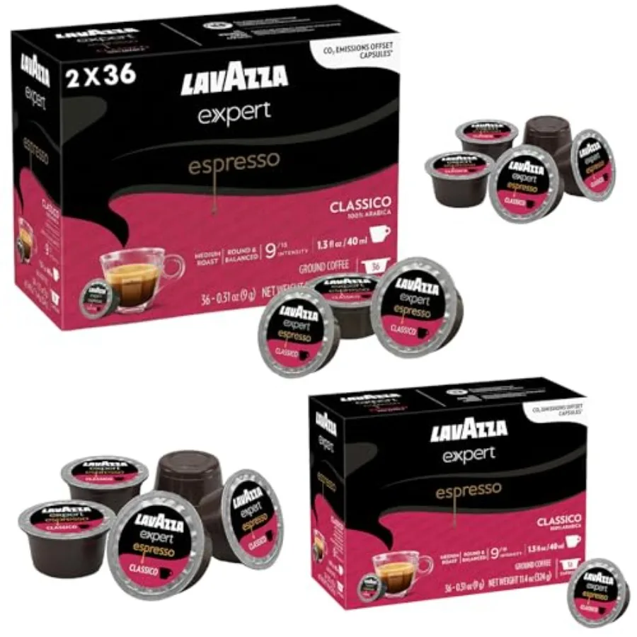 Капсулы для эспрессо Expert Classico, 72 штуки, средняя обжарка, изготовлены из 100% арабики, совместимы с Classy Mini и Class.
Капсулы для эспрессо Expert Classico, 72 штуки, средняя обжарка, изготовлены из 100% арабики, совместимы с Classy Mini и Class.
