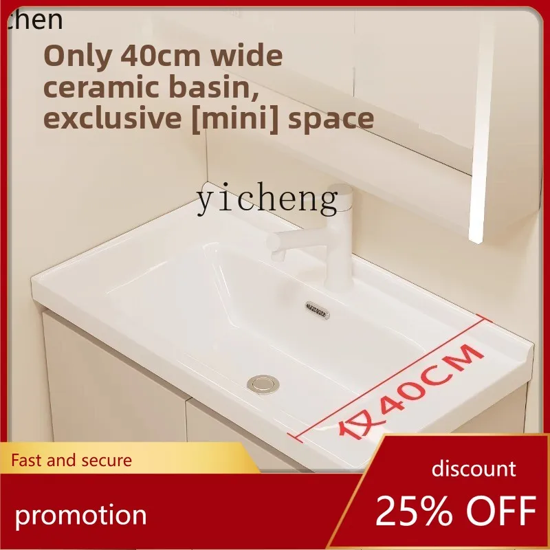 ZML very narrow small apartment ceramic integrated basin bathroom cabinet combined bathroom face washbasin
ZML very narrow small apartment ceramic integrated basin bathroom cabinet combined bathroom face washbasin