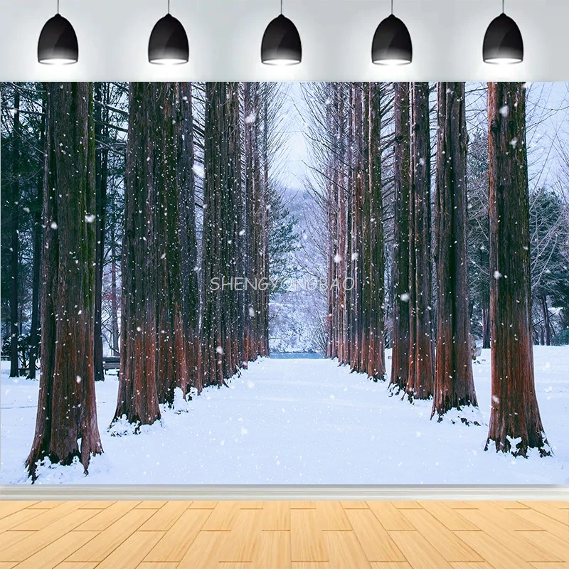 Winter Night Snowflake Aurora Photography Backdrops Starry Sky Moon Tree Pine Forest Christmas Day Photo Studio Background JY-02
Winter Night Snowflake Aurora Photography Backdrops Starry Sky Moon Tree Pine Forest Christmas Day Photo Studio Background JY-02