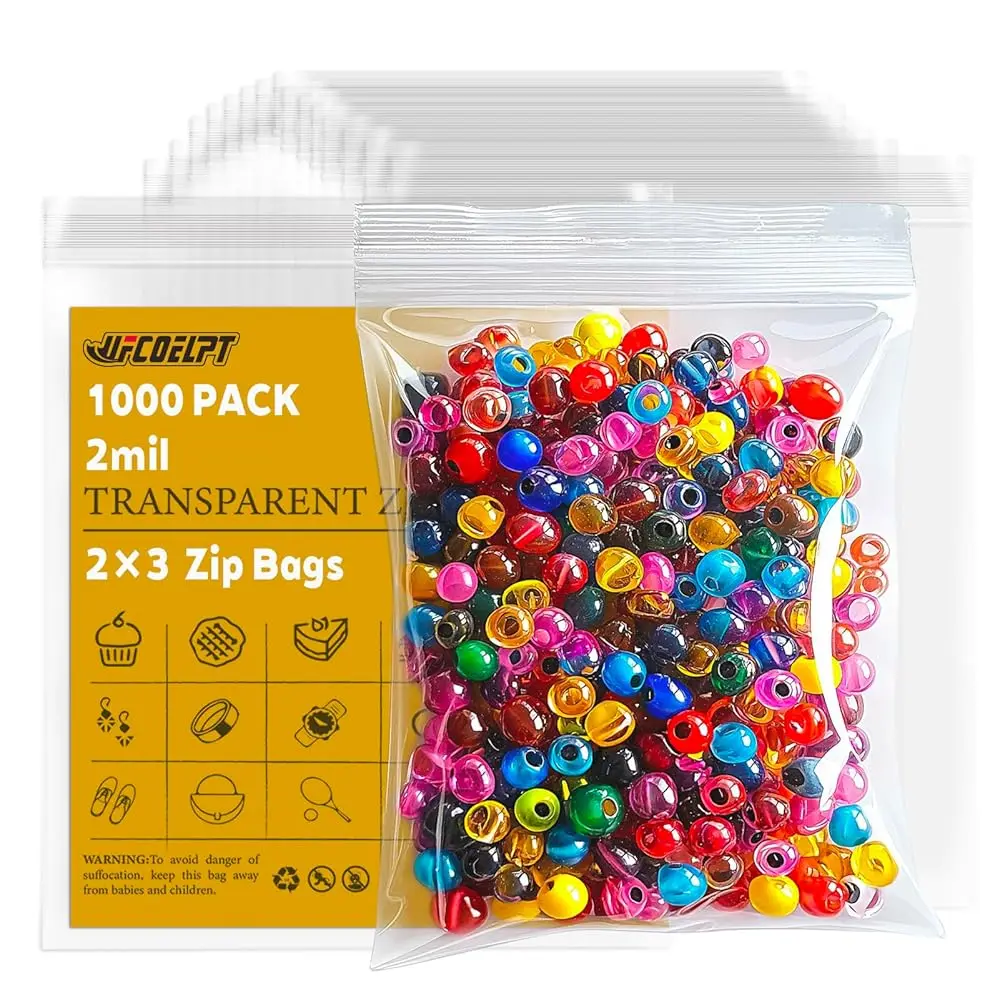 Free Shipping1000 Count 2x3 Small Plastic Bags, Resealable Mini Zip Baggies, 2mil Reclosable Tiny Zipper Lock Bags for Jewelry,
Free Shipping1000 Count 2x3 Small Plastic Bags, Resealable Mini Zip Baggies, 2mil Reclosable Tiny Zipper Lock Bags for Jewelry,