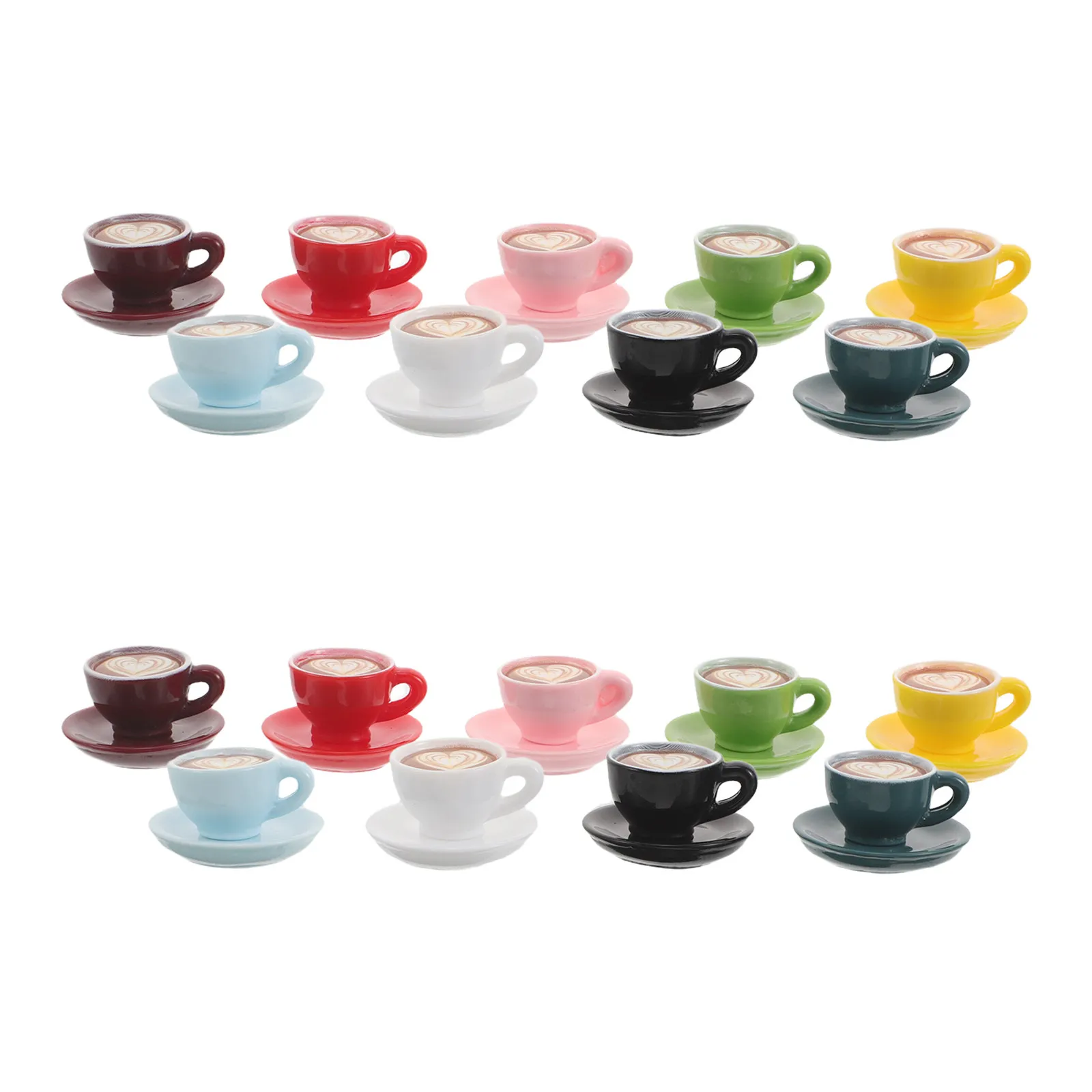 18Sets Mini Coffee Cups Resin Mugs Tiny Saucers Pretend Play Tea Party Props Miniature Kitchen Decor Dollhouse Accessories
18Sets Mini Coffee Cups Resin Mugs Tiny Saucers Pretend Play Tea Party Props Miniature Kitchen Decor Dollhouse Accessories