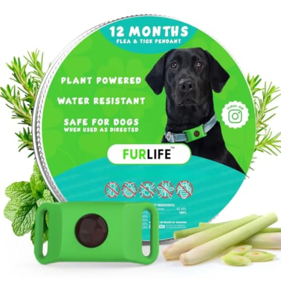 Dog Tag, Flea and Tick Prevention for Dogs - Waterproof Pendant for Collar, Safe for All Breeds
Dog Tag, Flea and Tick Prevention for Dogs - Waterproof Pendant for Collar, Safe for All Breeds