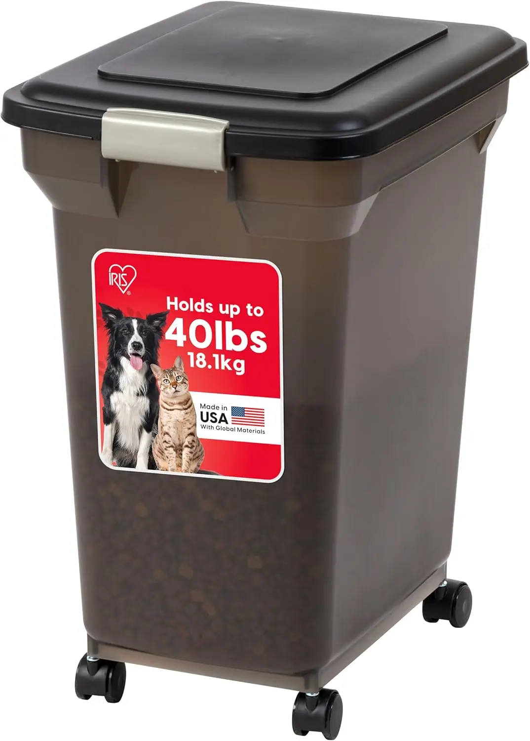 Airtight Pet Food Storage Container with Wheels, Holds 58 lbs, BPA Free, Keeps Food Fresh and Easy to Move
Airtight Pet Food Storage Container with Wheels, Holds 58 lbs, BPA Free, Keeps Food Fresh and Easy to Move