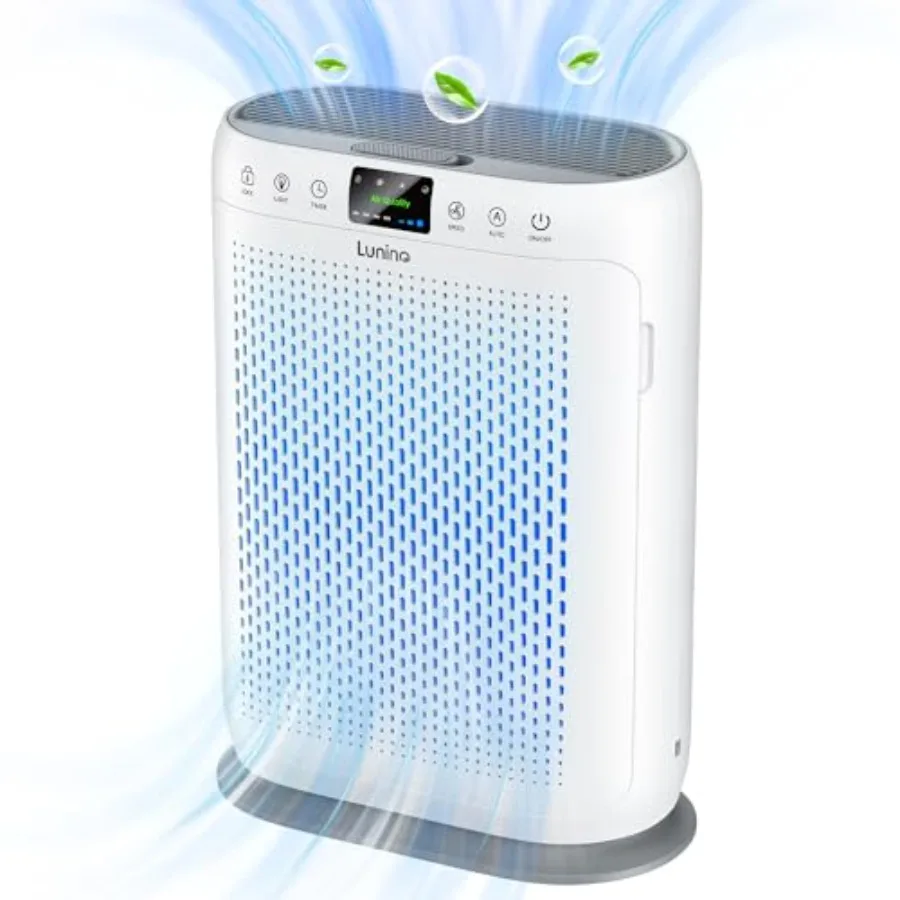 Home air purifier for large rooms up to 2400 sq.ft, H13 HEPA filter, PM2.5 display air quality sensors, aromatherapy function,
Home air purifier for large rooms up to 2400 sq.ft, H13 HEPA filter, PM2.5 display air quality sensors, aromatherapy function,
