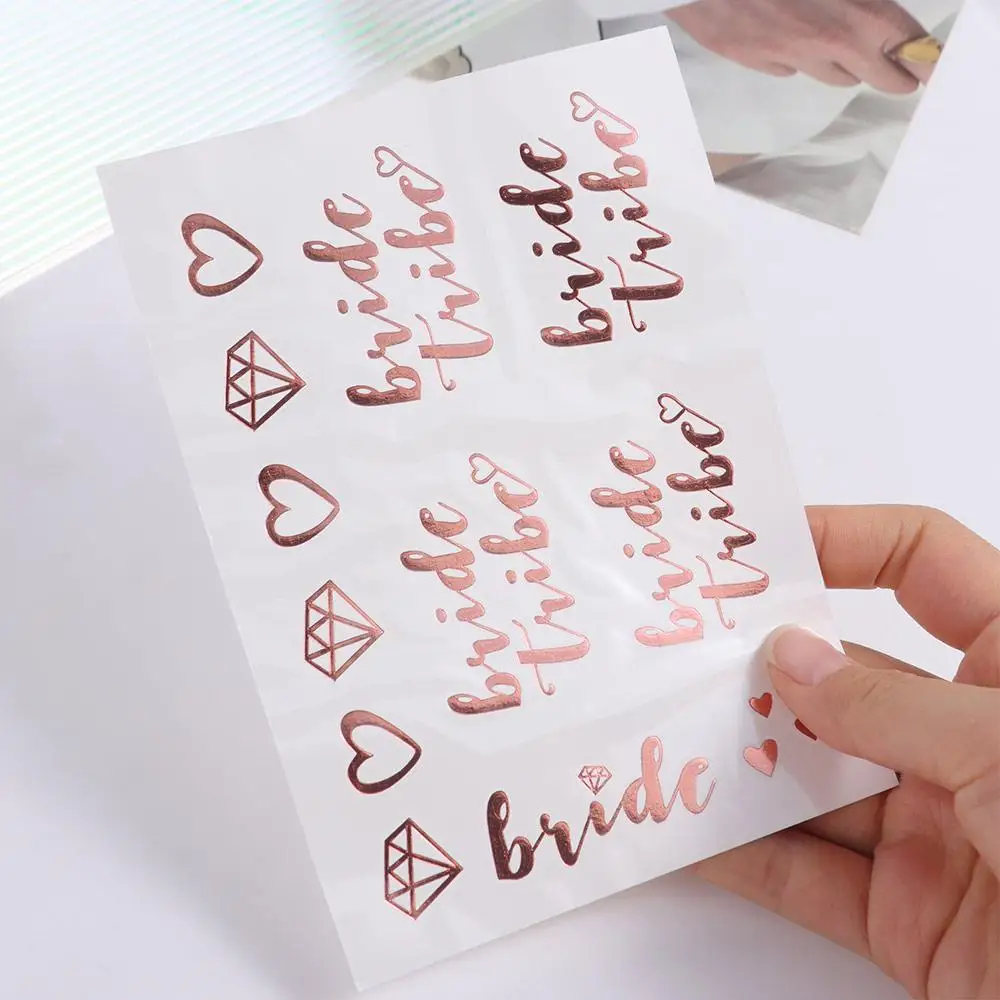 Golden Party Tattoo Stickers Waterproof Temporary Hot Stamping Sticker Exquisite Creative Wedding Bride Stickers
Golden Party Tattoo Stickers Waterproof Temporary Hot Stamping Sticker Exquisite Creative Wedding Bride Stickers