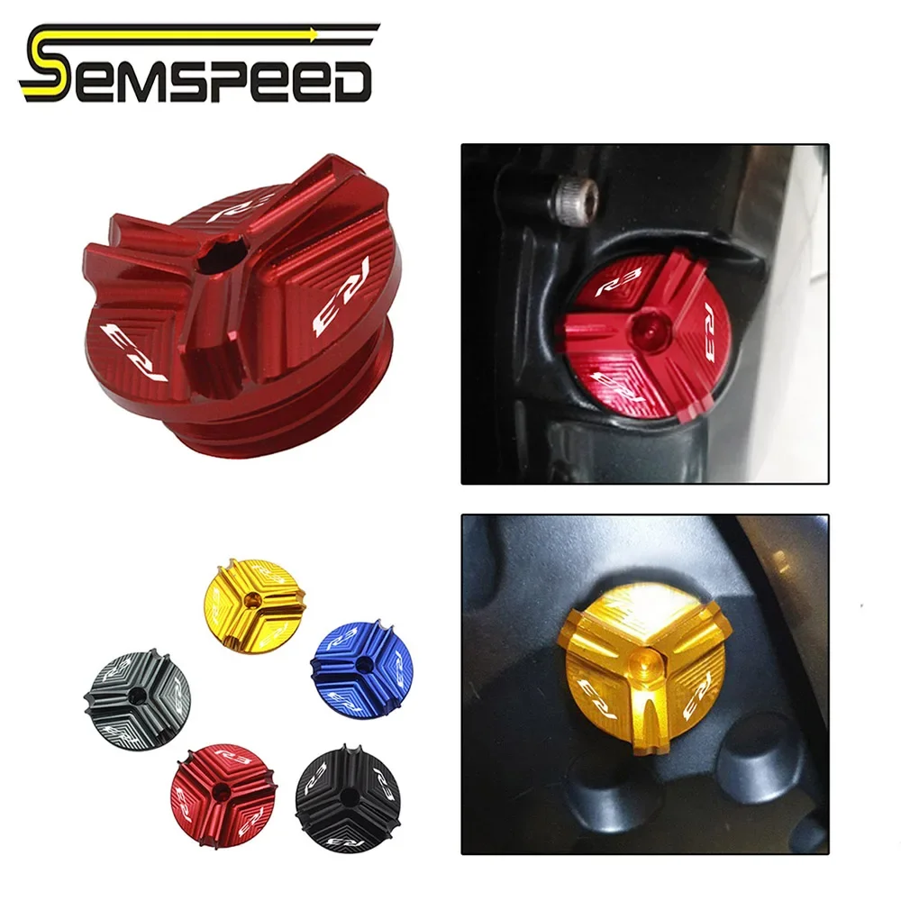 SEMSPEED Motorcycle M27*3 Engine Oil Filler Cap Plug Cap Cover For YAMAHA R3 YZF-R3 YZF R3 2015 2016 2017 2018 2019 2020 2021 
SEMSPEED Motorcycle M27*3 Engine Oil Filler Cap Plug Cap Cover For YAMAHA R3 YZF-R3 YZF R3 2015 2016 2017 2018 2019 2020 2021