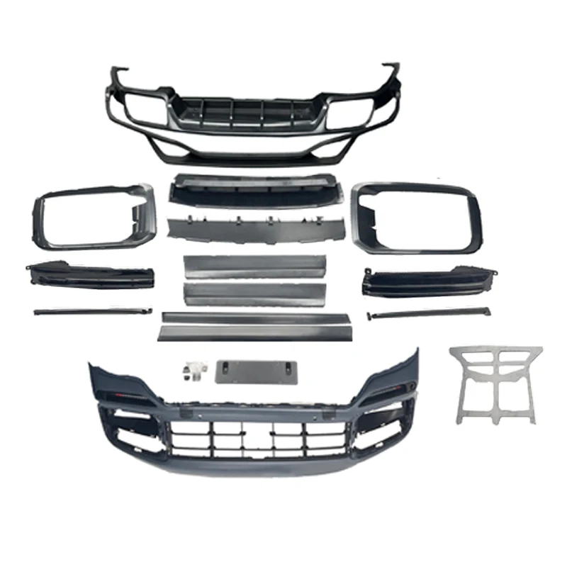 Car Body Kit Facelifts For Porsche Cayenne 9Y0 to Cayenne Turbo Front Lip And Rear Diffuser Bumper Grille
Car Body Kit Facelifts For Porsche Cayenne 9Y0 to Cayenne Turbo Front Lip And Rear Diffuser Bumper Grille