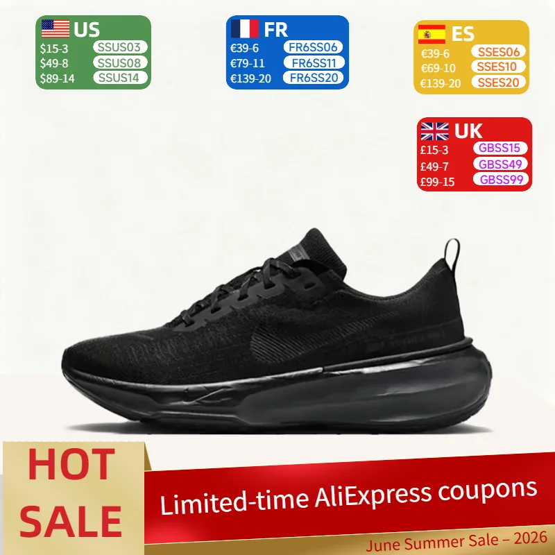 Nike Invincible 3 Men's Running Shoes - Black Cushioned Comfort, Durable, Lightweight Low-Top Running Shoes DR2615-005
Nike Invincible 3 Men's Running Shoes - Black Cushioned Comfort, Durable, Lightweight Low-Top Running Shoes DR2615-005