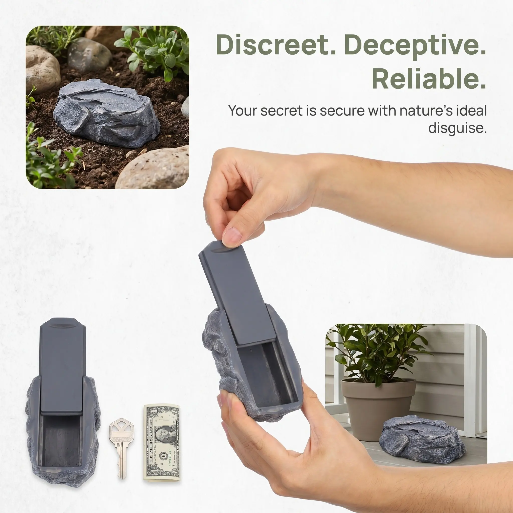 Imitation Stone Key Holder Safe Outdoor Fake Rock Key Hider Garden Realistic Stone Garden Secret Compartment Hidden Storage Box
Imitation Stone Key Holder Safe Outdoor Fake Rock Key Hider Garden Realistic Stone Garden Secret Compartment Hidden Storage Box