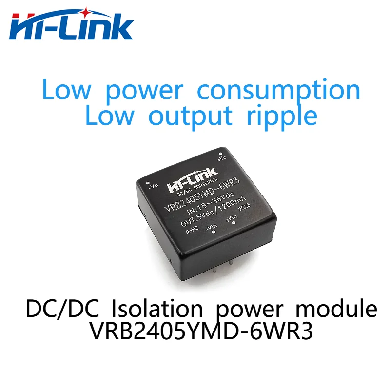 Hi-Link модуль источника питания постоянного тока/постоянного тока VRB2405YMD-6WR3 5 в 6 Вт 1200 мА Выход Высокая эффективность низкая пульсация на выходе
Hi-Link модуль источника питания постоянного тока/постоянного тока VRB2405YMD-6WR3 5 в 6 Вт 1200 мА Выход Высокая эффективность низкая пульсация на выходе