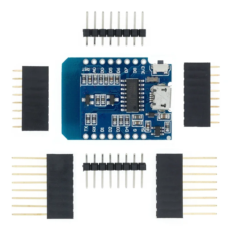 ESP8266 ESP-12 ESP-12F CH340G CH340 V2 USB WeMos D1 Mini PRO V3.0.0 WIFI Development Board NodeMCU Lua IOT Board 3.3V With Pins
ESP8266 ESP-12 ESP-12F CH340G CH340 V2 USB WeMos D1 Mini PRO V3.0.0 WIFI Development Board NodeMCU Lua IOT Board 3.3V With Pins