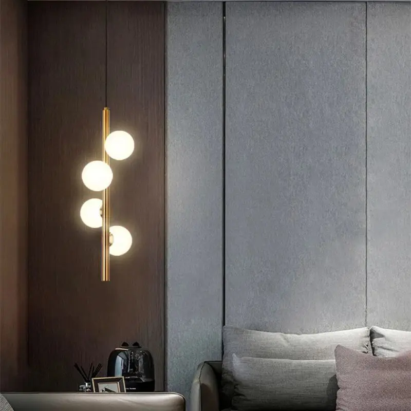 Nordic Pendant Light Luxury Glass Ball Lamp Bedroom Bedside Lamp Black Gold G9 Creative 1/2/3/4/5 Heads Lighting
Nordic Pendant Light Luxury Glass Ball Lamp Bedroom Bedside Lamp Black Gold G9 Creative 1/2/3/4/5 Heads Lighting