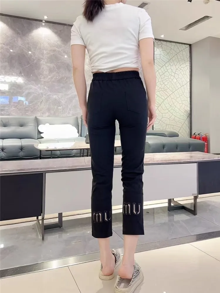 Женская одежда, брюки, женские тонкие костюмные брюки с высокой талией, летние весенние женские повседневные быстросохнущие брюки-карандаш, модные
Женская одежда, брюки, женские тонкие костюмные брюки с высокой талией, летние весенние женские повседневные быстросохнущие брюки-карандаш, модные