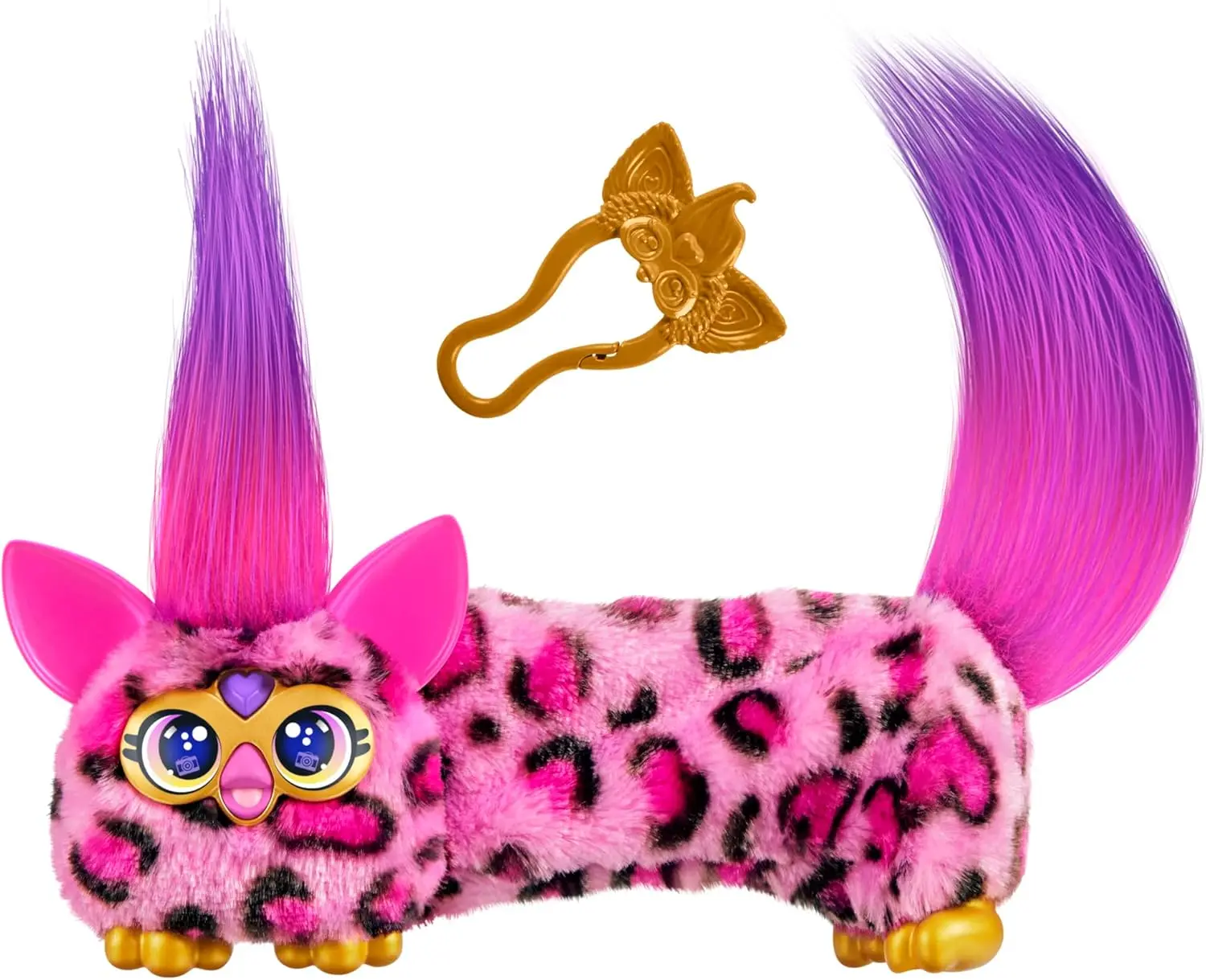 Mini Electronic Plush Toy with Stretchable Sound Effects & Music, Speaks Furbish, Pink Cheetah Print, Easter Basket Stuffers
Mini Electronic Plush Toy with Stretchable Sound Effects & Music, Speaks Furbish, Pink Cheetah Print, Easter Basket Stuffers
